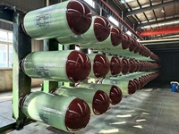 Cilindro de Gas de Fibra Compuesta, Certificado en Rusia, Popular, Rojo, Tipo 2, Cilindros de GNC, Cilindro de Gas Compuesto
