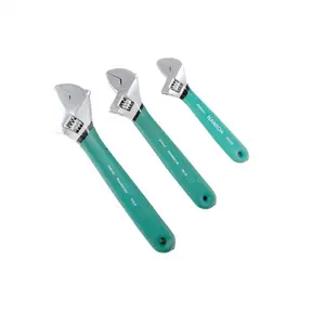 Multifunctional Nickel Iron Plastic Handle Adjustable Wrench/Adjustable Spanner