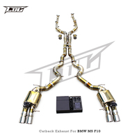 Système d'échappement en titane pour BMW M5 M6 F10 F12 F13 F06 2012-2016 S63 4.4TT X-pipe Valvetronic Muffler Catback