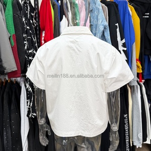 เสื้อเชิ้ตผู้ชายแฟชั่นฤดูร้อนแบบสบายๆ ผ้าฝ้าย 100% ออกแบบเองได้ ปักโลโก้ ติดกระดุม - Product Image 4