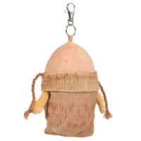 Porte-clés en peluche pomme de terre Kawaii, pendentif mignon en forme de pomme de terre, jouet en peluche doux et moelleux en forme de légume, breloque pour sac à dos, cadeau pour enfants