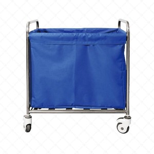 Stainless Steel Laundry <b>Bag</b> Cart 800x600x900mm Durable Hospital Furniture Medical Units - Product Image 5