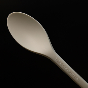 Cuillères longues jetables compostables en CPLA, cuillères en plastique biodégradable CPLA pour thé au lait, desserts à emporter - Product Image 4