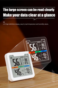 Termometro digitale igrometro per schermo LCD per interni ed esterni termometro digitale magnetico termogrometro digitale - Product Image 5