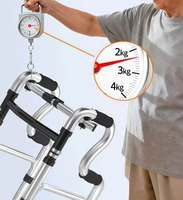 Déambulateur multifonction pliable pour personnes âgées avec roues, étanche, léger, garantie 1 an, siège commode et toilettes