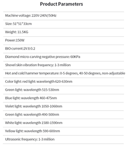 2026 multi-fonctionnel élimination des points noirs rides réduire le serrage des pores marteau chaud et froid 7 lumières nettoyage en profondeur soins de la peau Devie - Product Image 4