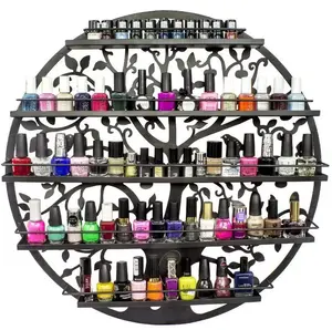 wall mounted hanging nail polish display rack Metal wire custom design Perfume Display