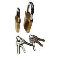 Cadenas en laiton avec emballage en boîte couleur, modèle complet, vente en gros d'usine, trois clés à lame atomique