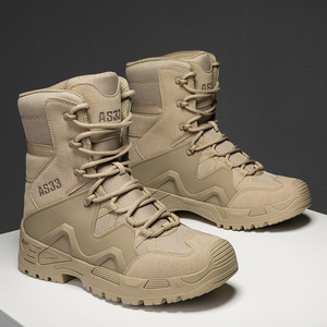 DFT1021 AS33 Tactical Black <b>Boots</b> Suede Waterproof Outdoor All Seasons High Top <b>Hiking</b> <b>Boots</b> - Product Image 3