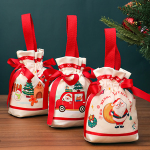 Sac cadeau de Noël 2024 <span class=keywords><strong>Pomme</strong></span> et bonbons pour enfants - Matériel tricoté Boîte d'emballage de fruits Ping an - Product Image 3