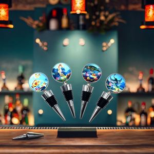 Canchun Mexico Reusable Stainless Steel Sealing <b>Wine</b> Bottle <b>Stoppers</b> Fridge Magnets Bottle Opener Decorative Art Gifts Bar - Product Image 2