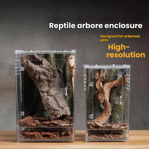 Terrarium pour reptiles en acrylique haute transparence, durable, écologique, moderne, empilable, avec porte frontale pour tarantule et gecko - Product Image 3