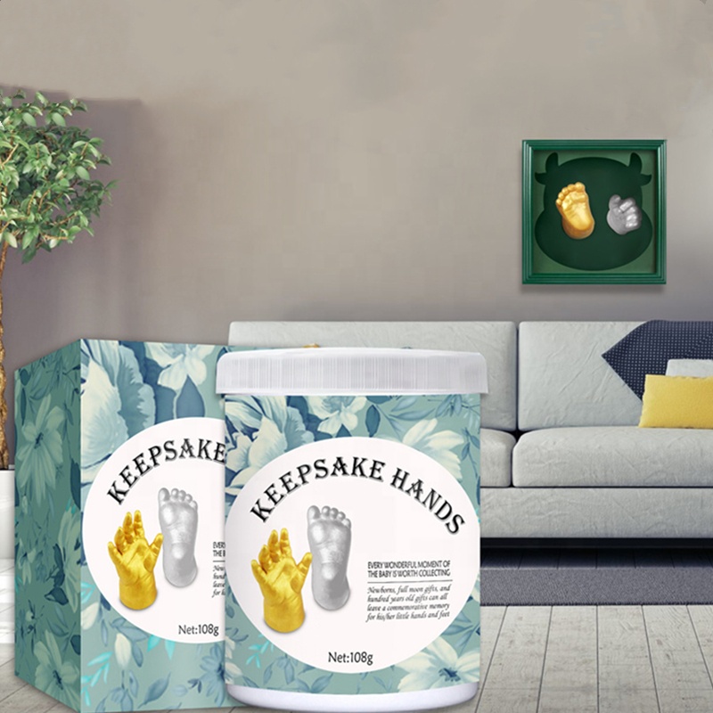 3D-форма для рук EELHOE для младенцев, набор для пудры для новорожденных, для детей 0-2 лет