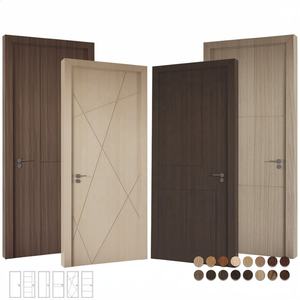 Puertas Interiores Modernas de Madera Maciza con Certificación de Resistencia al Fuego y Aislamiento Acústico, Estándar Europeo, para Casas, Villas y Salones - Product Image 5