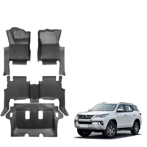 Alfombrillas de Coche TPE Personalizadas para Toyota Fortuner LHD 2016-2021 |   Tapetes para Piso Impermeables para Todo Clima, Juego Completo, OEM de Fábrica - Product Image 1