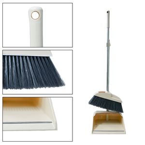 Juego combinado de escoba con recogedor con dientes para limpiar el cabello para barrer el hogar, la Oficina, la cocina, el suelo, el pelo de las mascotas para interiores y exteriores NO.7712 - Product Image 6