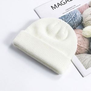 New Style <b>Warm</b> Short Beanie Acrylic <b>Hat</b> with 3D Embroidery & Digital Printing Sustainable Travel Business Use Factory Wholesale - Product Image 2