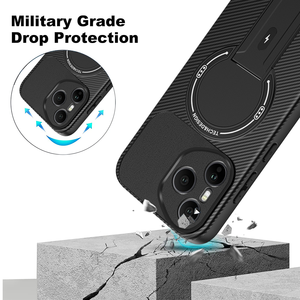 Étui ultra fin pour Honor 400 Pro Global Honor 400 Lite, étui magnétique en TPU souple texturé en fibre de carbone, antichoc - Product Image 3