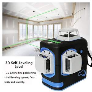 XEAST XE-68 PRO 3D 12 линий зеленый самовыравнивающий 360 градусов с 18650 батареей Горизонтальный Вертикальный лазерный инструмент для выравнивания пола - Product Image 4