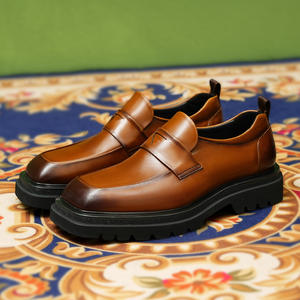 Botas de Cuero Genuino para Hombre, Diseño Clásico, Otoño-Invierno 2025, Cómodas, Impermeables, Antideslizantes, con Suela de Goma - Product Image 3