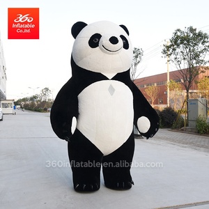 Panda gonfiabile personalizzato del fumetto della peluche, orso Panda personalizzato della peluche gonfiabile, vestito Panda gonfiabile - Product Image 2