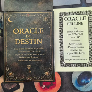 Kartu Oracle Jeu De <span class=keywords><strong>Tarot</strong></span> Ramalan Prancis, Kartu <span class=keywords><strong>Tarot</strong></span> Marseille Dekorasi Ramah Lingkungan dengan Buku Panduan untuk Hadiah - Product Image 1