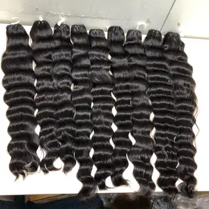 生深波2越南头发直接100人发编织未加工角质层对齐工厂价格天才纬纱