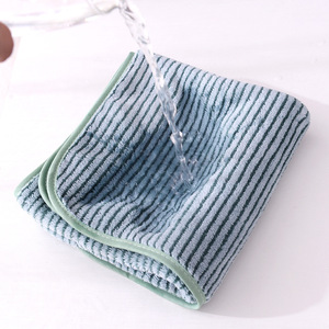Juego de Toallas de Baño de Felpa de Coral Tejidas con Rayas, 35x75cm 70x140cm, Absorbentes, para Uso Doméstico, Rectangulares - Product Image 4