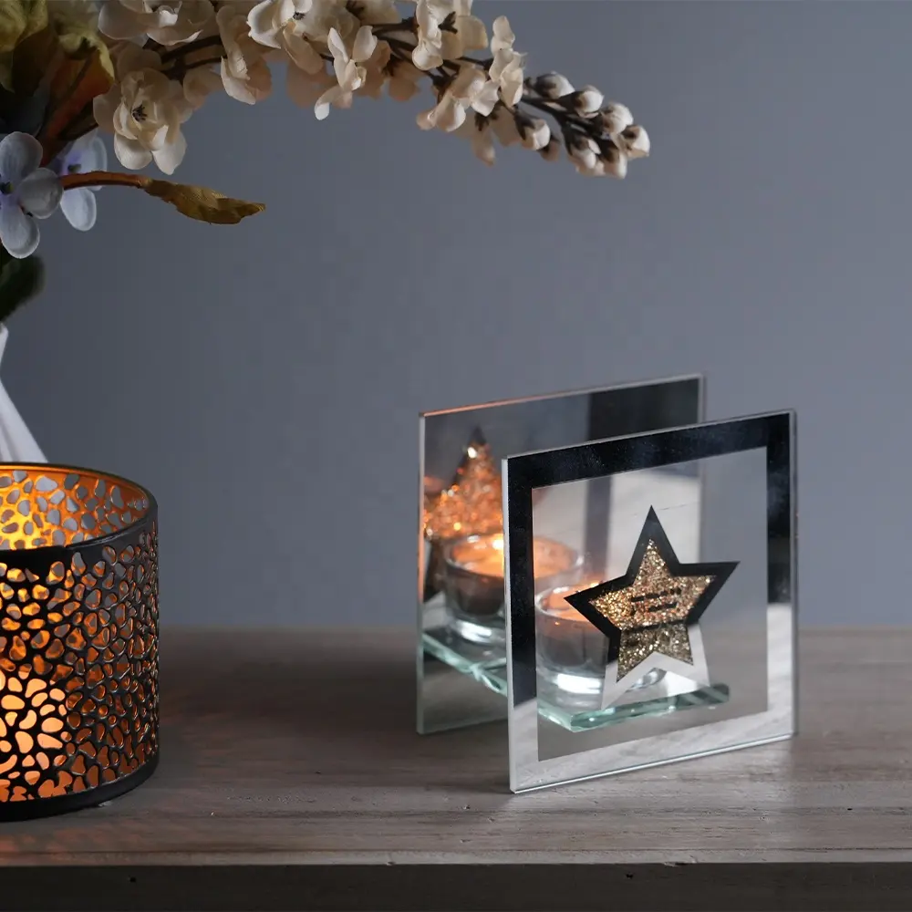 Foryoudecor Tái Sử Dụng Tabletop Rõ Ràng Glass Tealight Người Giữ Ngọn Nến Xi Lanh Chủ Đối Với Trang Trí Nội Thất