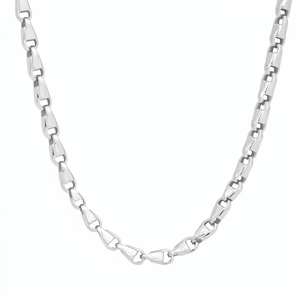 Collier massif en platine blanche Pt950 de haute qualité, unisexe, bijou de luxe intemporel en platine, cadeau - Product Image 2