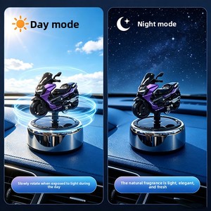 Nuevo Ambientador Solar Giratorio para Motocicleta y Automóvil, Mini Modelo, Aroma de Aceites Esenciales, Decoración para el Tablero, Adorno para el Interior del Automóvil - Product Image 5