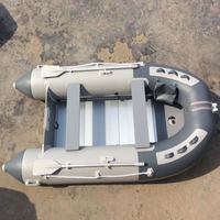 Nouveau design, bateau pneumatique Zodiac de type D de 12 pieds pour 6 personnes, plancher en PVC gonflable, 0,9 mm, couleur personnalisée, lacs, fabriqué en Chine