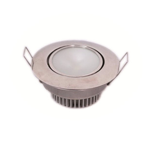 Luz de Techo LED Ultrafina de Acero Inoxidable para Vehículos Recreativos y Uso Marino Empotrada 8-30V - Product Image 1