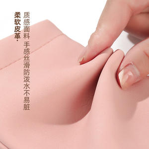 Estuche de cuero para gafas, rectangular, de color sólido, portátil, resistente a la presión, para hombres y mujeres con lentes de contacto y prescripciones médicas - Product Image 2