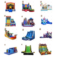 Château gonflable en PVC de qualité commerciale, petit modèle, couleur personnalisable, avec souffleur et kits de réparation pour enfants