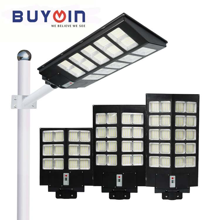 Все в одном, уличный фонарь на солнечных батареях с высокой светоотдачей датчик движения Водонепроницаемая интегрированная на открытом воздухе Luminaria дорожный светодиодный Садовый Солнечный уличный свет