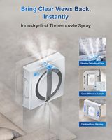 Untuk ECOVACS WINBOT W2 PRO Omni Robot Pembersih Jendela Portabel dengan Stasiun Pengisian Daya Multi-Fungsi Saat Bekerja
