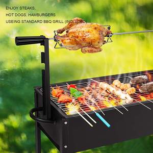 Four à rôtir électrique moderne en acier inoxydable de haute qualité 2025, portable, avec chariot, allumage piézoélectrique, pour l'extérieur - Product Image 6