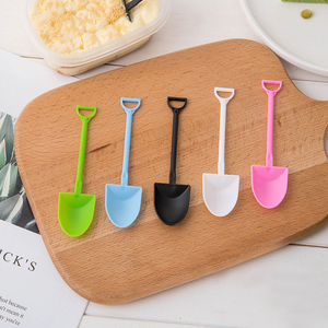 Cuchara <span class=keywords><strong>de</strong></span> plástico desechable colorida para pastel, pala para helado, pala para hornear postres, <span class=keywords><strong>cucharas</strong></span> para repostería - Product Image 1
