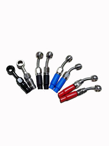 Motorrad Edelstahl geflochten ptfe Schlauch Ende Banjo Schraube männlich weiblich eine Armatur Bremsleitung Schlauch anschluss - Product Image 5