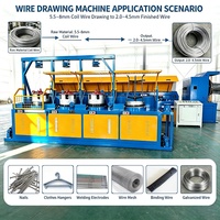 Machine automatique de tirage de fil pour équipement de perçage, machine à tréfiler le fil de clou en acier au carbone avec moteur et boîte de vitesses comme composants clés