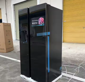 <span class=keywords><strong>Réfrigérateur</strong></span> à <span class=keywords><strong>porte</strong></span> ouvrante à grande capacité de 606 L avec panneau en verre, fonction de refroidissement pour <span class=keywords><strong>distributeur</strong></span> d'eau, fabrication de glaçons - Product Image 3