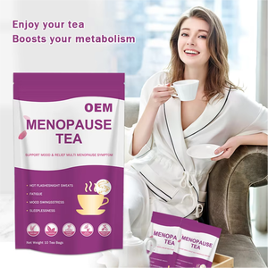 ชาสมุนไพรบรรเทาอาการวัยทอง OEM สูตรผสม ช่วยปรับอารมณ์ ลดอาการร้อนวูบวาบ กล้ามเนื้อสั่น นอนไม่หลับ แก้อาการอ่อนเพลีย ผสมโสมอเมริกันและโกจิเบอร์รี่ บรรจุ 30 ซองชาในกล่อง - Product Image 3