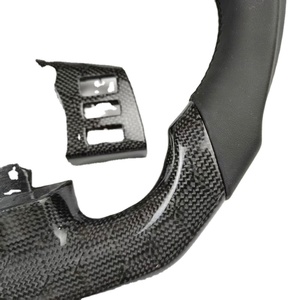 <span class=keywords><strong>พวงมาลัย</strong></span>หนังคาร์บอนไฟเบอร์แท้ทรง D แบบสปอร์ตสำหรับรถยนต์นิสสัน FX35 ยี่ห้อ DINGNUO พร้อมตะเข็บสีแดง 3 ก้าน ขนาด 35 มม. - Product Image 3