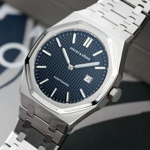 Montre-bracelet à quartz japonaise VX3K pour homme, avec cristal saphir lumineux, ultra-mince, en acier inoxydable, avec cristal saphir - Product Image 5