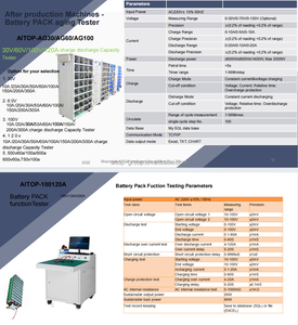 Probador de Envejecimiento de Cargadores y Descargadores de Ahorro Energético 60V 40A 50A 100A, 12/24 Canales con Función de Prueba de Temperatura PC+Rack - Product Image 6
