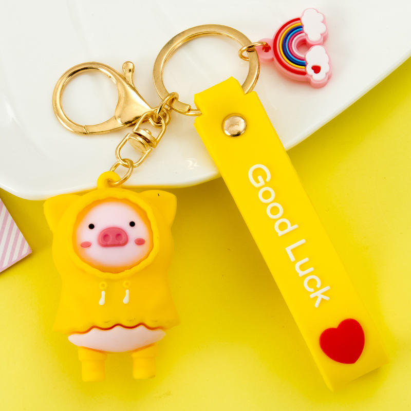 หมูน่ารักสีเหลือง + เชือกสีเหลืองพระเจ้า