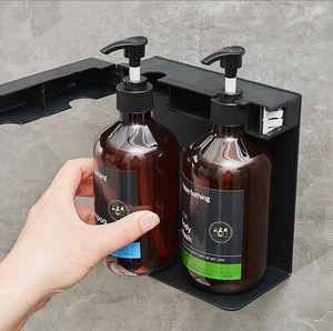 Dispensador de Champú Doble con Cerradura para Hotel, Dispensador de Jabón y Gel de Ducha Montado <span class=keywords><strong>en</strong></span> la Pared para Baño, Hogar y Oficina - Product Image 3