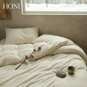 Housse de <span class=keywords><strong>couette</strong></span> classique en coton tricoté 100% coton 200TC, toute saison, couleur unie, design élégant, gris clair, 140x200 - Product Image 5