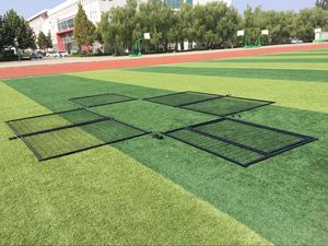 도매 하이 퀄리티 무거운 의무 6ft 금속 철 애완 동물 실행 야외 큰 큰 개 인클로저 하우스 사육장 케이지 - Product Image 6